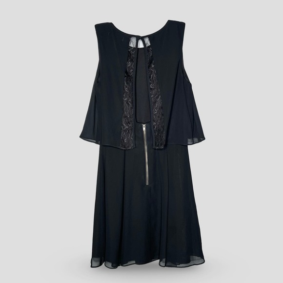 BCBGeneration Sleeveless Black Flounce Dress - Picture 4 of 5